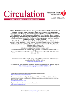 ACC/AHA 2006 Guidelines for the Management of Patients
