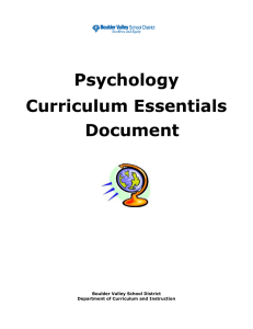 Psychology - BVSD Content Hub