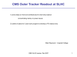 CMS Outer Tracker Readout at SLHC