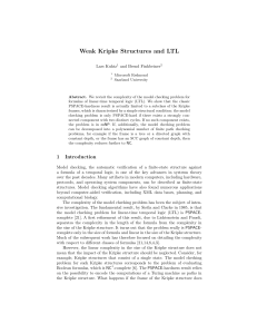 Weak Kripke Structures and LTL