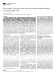 Atmospheric K-feldspar as a potential climate modulating