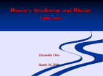 Bloom`s Syndrome and BLM