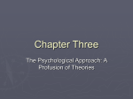 Chap 3: The Psychological Approach