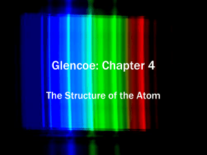 Glencoe Chapter 4 Structure of the Atom for the Wiki