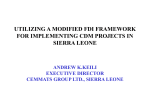utilizing a modified fdi framework for implementing cdm