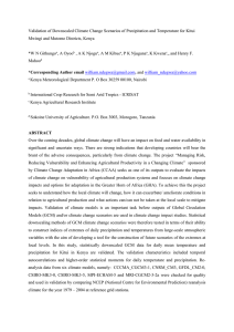 Validation of Downscaled Climate Change Scenarios of