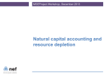 Natural capital accounting and resource depletion