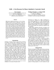 GQR -- A Fast Reasoner for Binary Qualitative Constraint