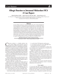 Allergic Reaction To Intranasal Midazolam HCl: A Case Report