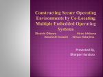Bhargavi Konduru`s presentation on Constructing Secure Operating