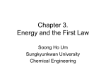 Chapter 3. Energy and the First Law