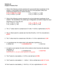 Statistics B Chapter 8 Practice Test 1. Which of the following