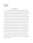 Alexis Atkinson Prof. Sirpa Nelson World Religions Final Paper
