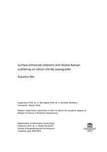 Xiaomin Nie scattering on silicon nitride waveguides Surface