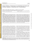 Potent Inhibition of Telomerase by Small