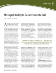 Microgrid: Ability to Detach from the Grid