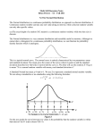 Section 7.6: The Normal Distribution