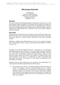 Microscopy Overview