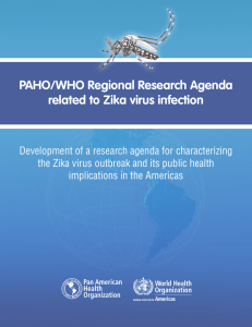 PAHO/WHO Regional Research Agenda related to Zika