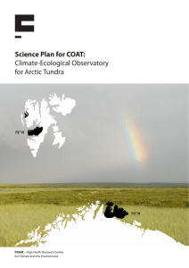 Science Plan for COAT: Climate-Ecological Observatory for Arctic