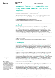 Resection of Bilateral C1 Neurofibromas Using a Unilateral
