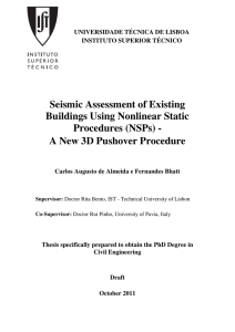 Seismic Assessment of Existing Buildings Using Nonlinear Static
