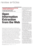 open information extraction from the Web