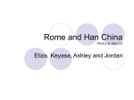 Rome and Han China 753 BCE-600 CE