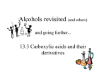 Alcohols revisited