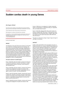 Sudden cardiac death in young Danes