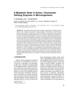 A Metabolic Node in Action: Chorismate