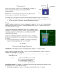 Thermochemistry and Measuring Energy Change Complete NOTES