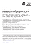 Radiotherapeutic and surgical management for newly diagnosed