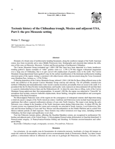 Tectonic history of the Chihuahua trough, Mexico