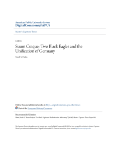 Suum Cuique: Two Black Eagles and the Unification of Germany