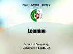 Learning - School of Computing | University of Leeds