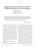 Pigmented Lesions of the Oral Cavity