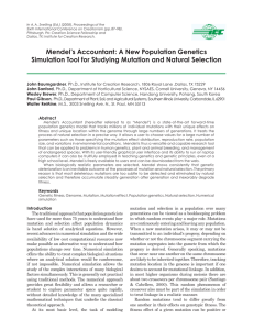 Mendel`s Accountant: A New Population Genetics Simulation Tool