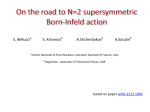 On the road to $N=2$ supersymmetric Born-Infeld action - INFN-LNF