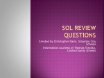 SOL Review Questions