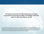 ACC ALTITUDE Clinical Science Program the