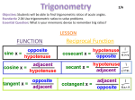 Intro to Trigonometry A