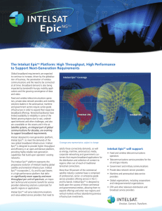 The Intelsat EpicNG Platform: High Throughput, High Performance