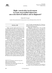 Right Ventricular Involvement In Acute myocardial infarction