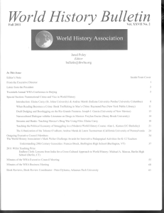 World History Bulletin - Big Eras Review