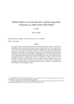 Welfare Effects of Commodity Price and Exchange Rate Volatilities