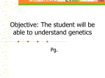 Intro. to Genetics