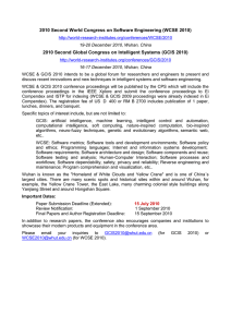 Software Engeneering and Intelligent Systems Conferences, Wuhan