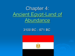 Chapter 4: Egypt