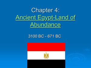 Chapter 4: Egypt